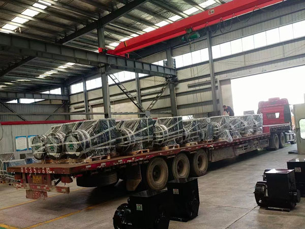 Generator shipment on trailer